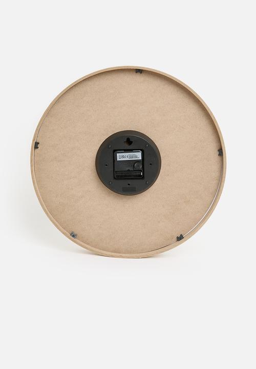 H&S - Mega wall clock - natural