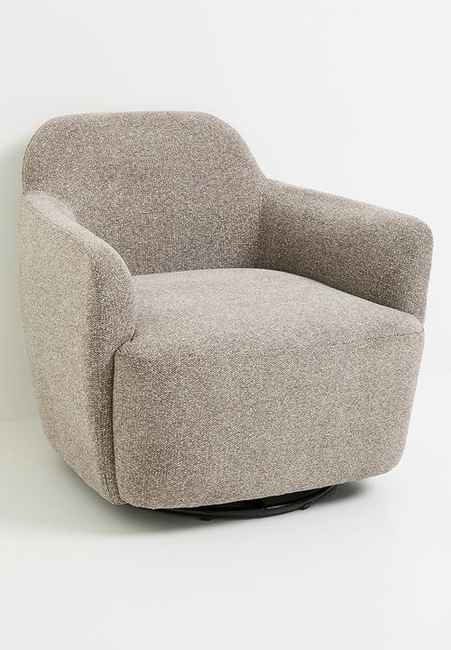 Sixth Floor - Lumia swivel occasional chair - latte