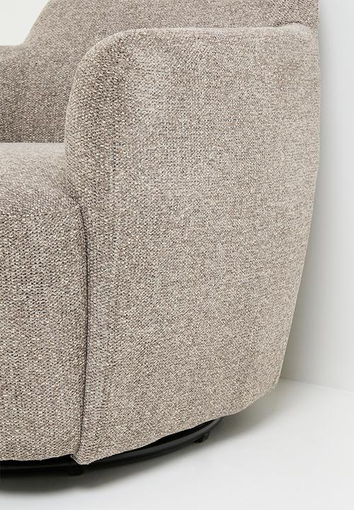 Sixth Floor - Lumia swivel occasional chair - latte