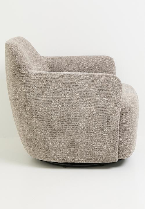 Sixth Floor - Lumia swivel occasional chair - latte