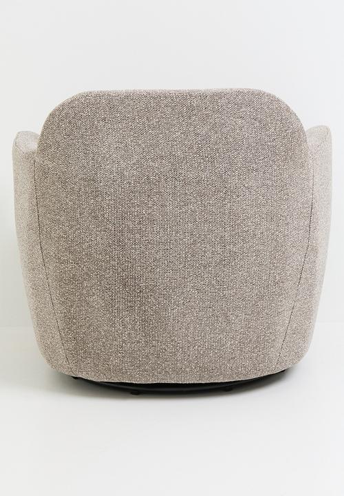 Sixth Floor - Lumia swivel occasional chair - latte