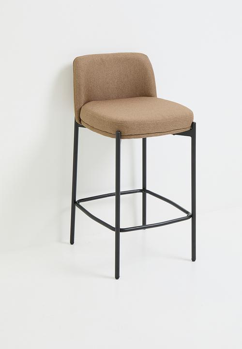 Sixth Floor - Reign woven barstool - toffee