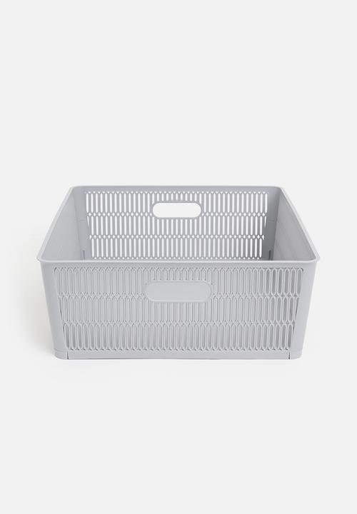 Storage Solutions - Stackable storage basket - grey