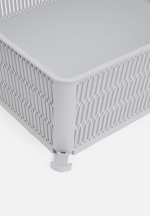 Storage Solutions - Stackable storage basket - grey