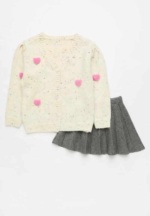 Pop Candy - Cardigan & skirt set - multi