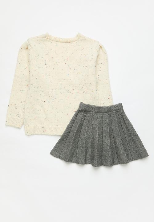Pop Candy - Cardigan & skirt set - multi