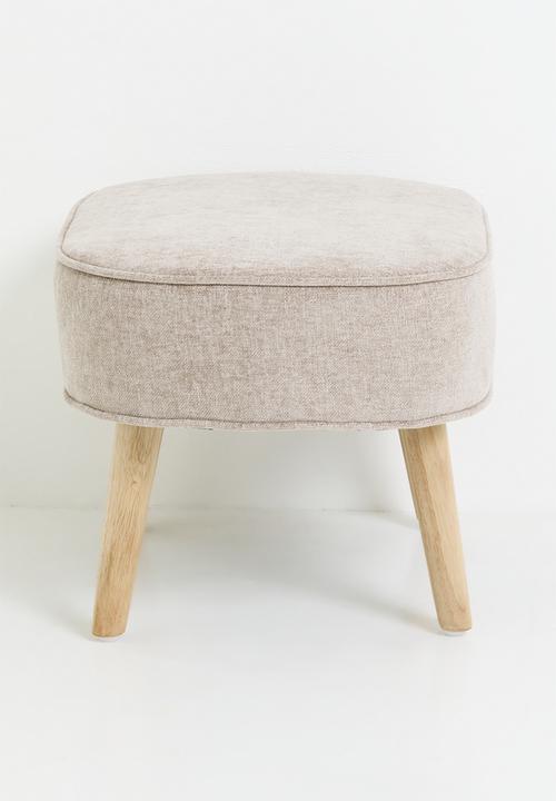 Sixth Floor - Phiri rocking chair & foot stool - stone