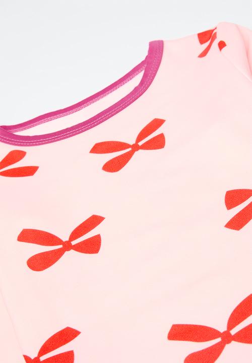 Pop Candy - Ribbon print pj set - pink