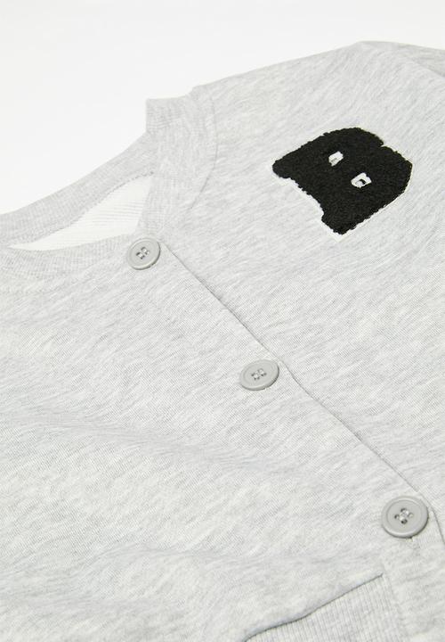 Pop Candy - Fleece cardigan & sweatpants set - grey