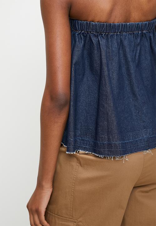 Superbalist - Denim bandeaux - dark blue