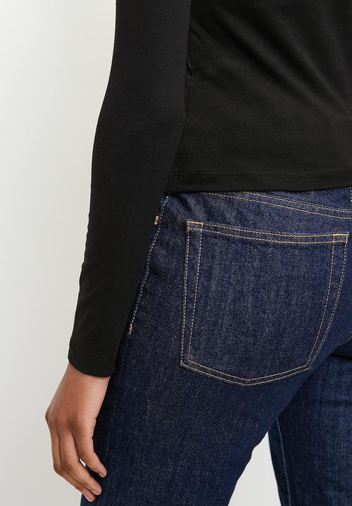 Trendyol - Square neck top - black