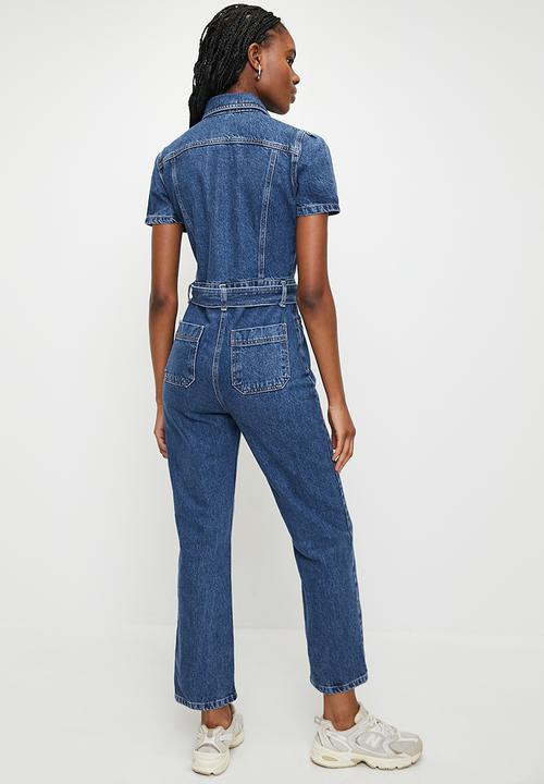 Trendyol - Jewelled denim shirt - blue