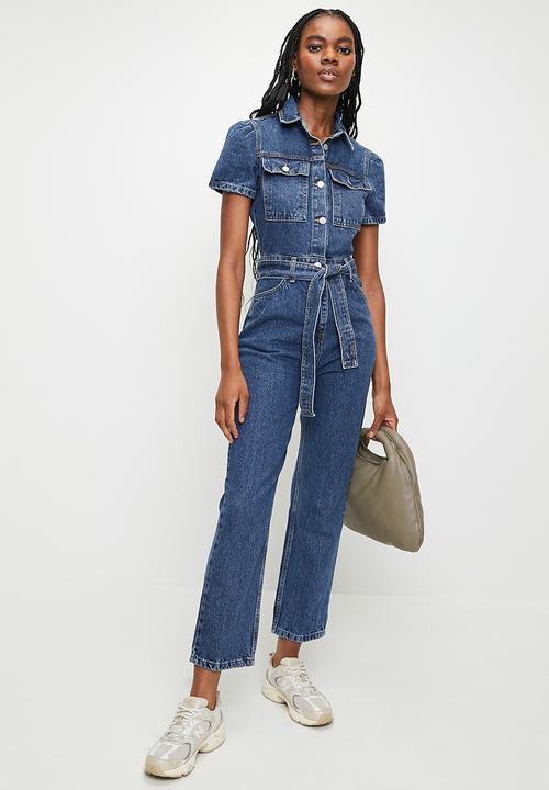Trendyol - Jewelled denim shirt - blue