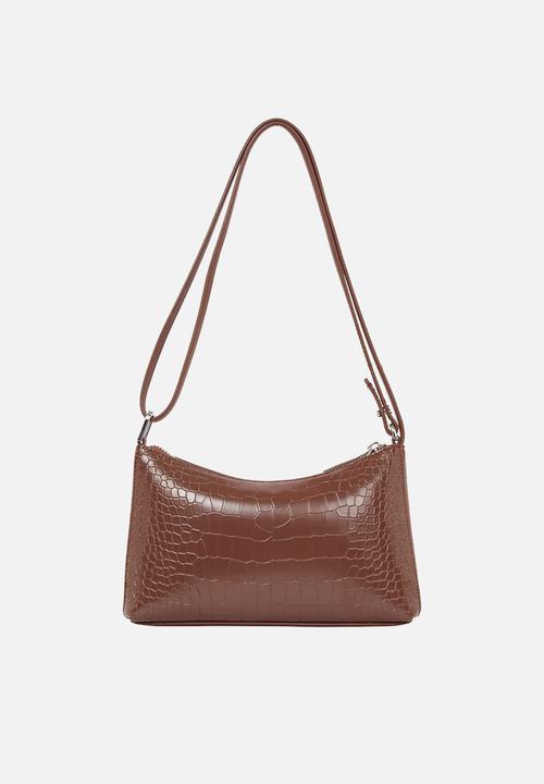 Calvin Klein - Ck must conv crossbody - croco-cioccolate lab croco