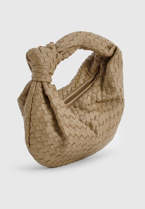 boohoo - Woven knot handle bag - khaki