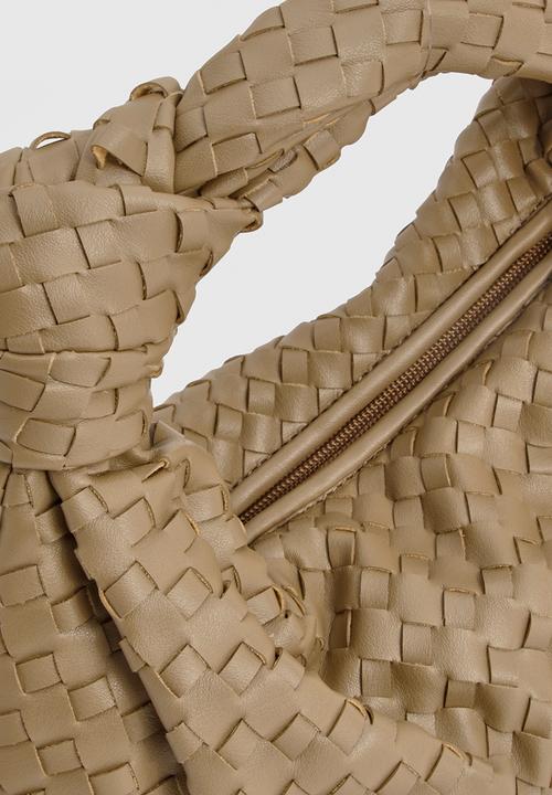 boohoo - Woven knot handle bag - khaki
