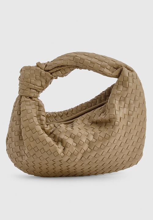 boohoo - Woven knot handle bag - khaki