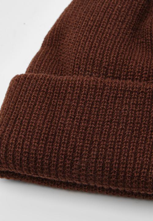 boohoo - Basic beanie - chocolate