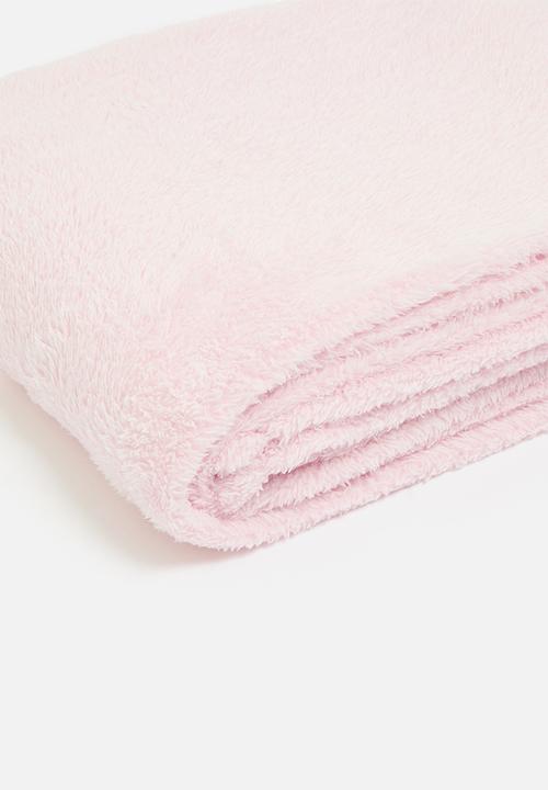 Sixth Floor - Shagg Melange Fleece Throw - Pink