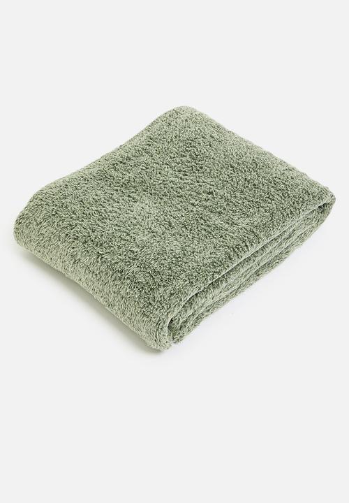 Sixth Floor - Shaggy Fleece Melange Throw - Forest
