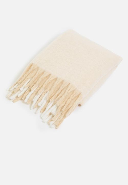 Sixth Floor - Faux Mohair Throw  - Taupe