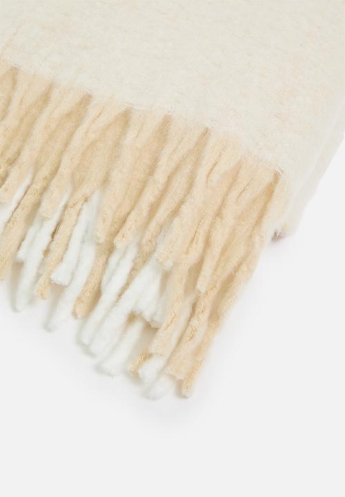 Sixth Floor - Faux Mohair Throw  - Taupe