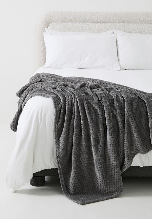 Sixth Floor - Waffle Plush Fleece - Grey
