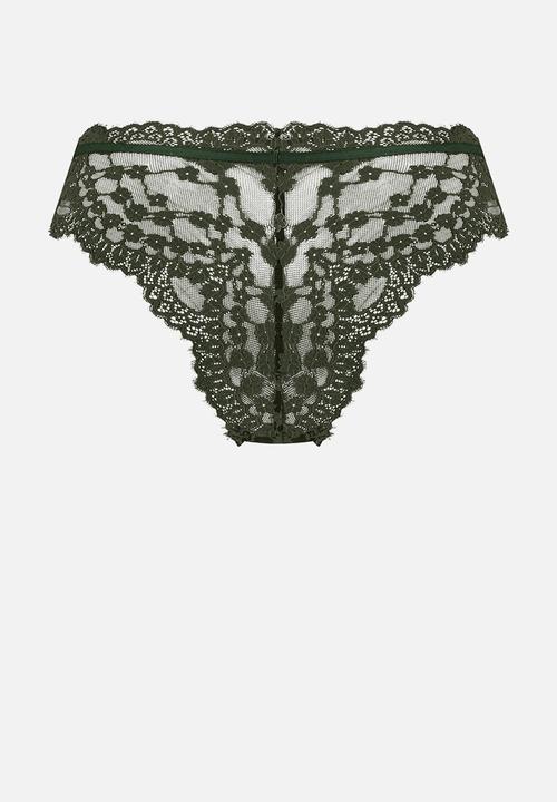Hunkemoller - Plus Daisy Hl Brazilian H - kombu green