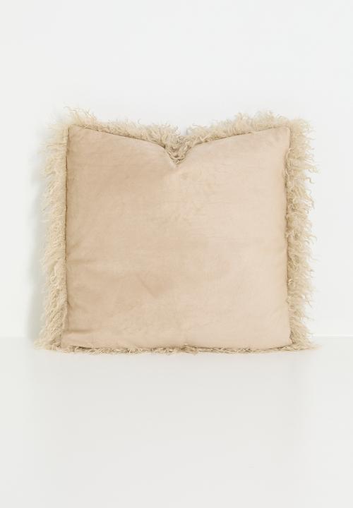 H&S - Shag cosy cushion - taupe