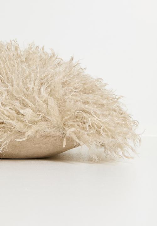 H&S - Shag cosy cushion - taupe