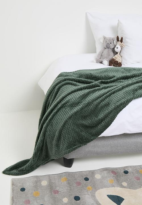 Sixth Floor - Waffle Plush Fleece - Forest