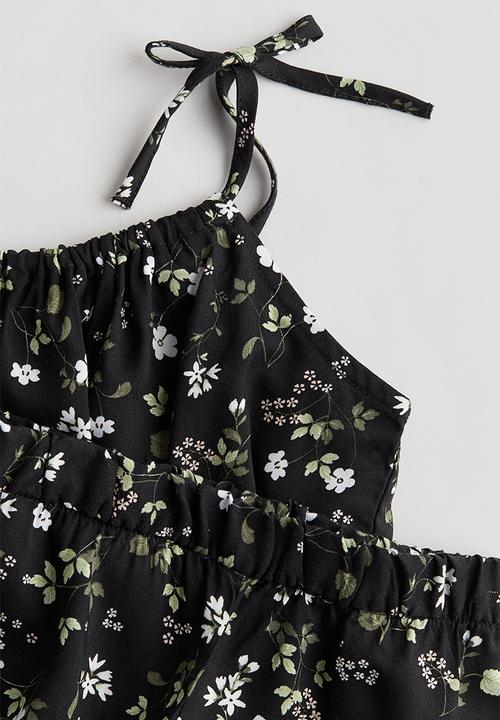 H&M - 2-Piece top and trousers set - black floral