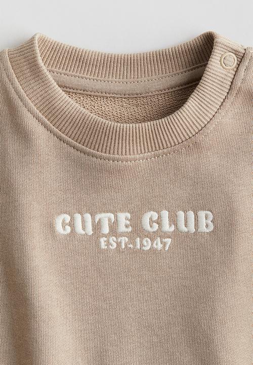 H&M - Crew-neck sweatshirt - beige
