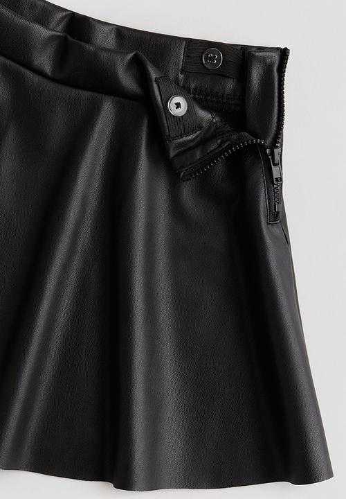 H&M - Coated skirt - black