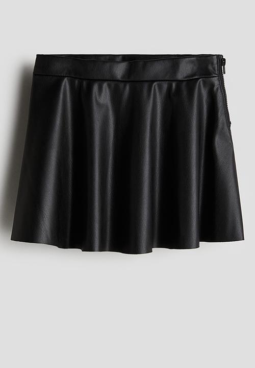 H&M - Coated skirt - black