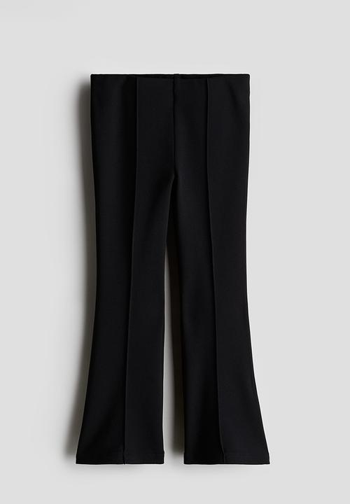 H&M - Flared ponte di roma leggings - black