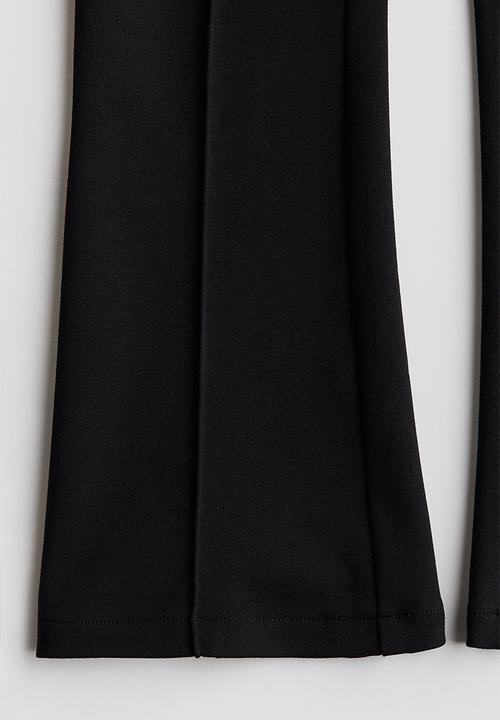 H&M - Flared ponte di roma leggings - black