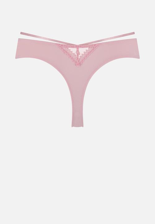 Hunkemoller - Plus Remi Hl String Uw - romance rose 