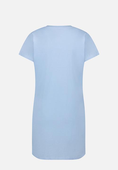 Hunkemoller - Nightie SS Pocket - powder blue