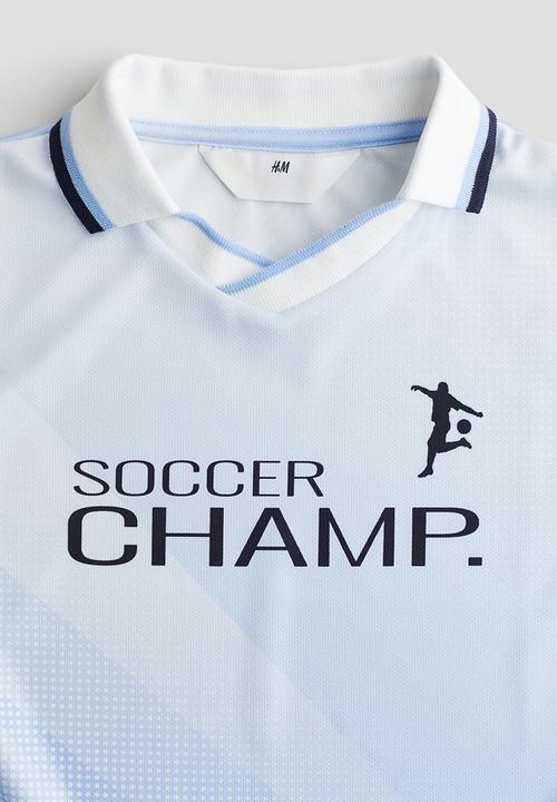 H&M - Collared football shirt - blue