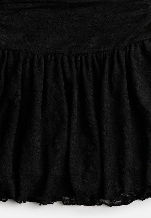 H&M - Lace skirt - black