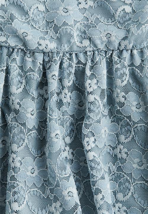 H&M - Lace skirt - Turquoise