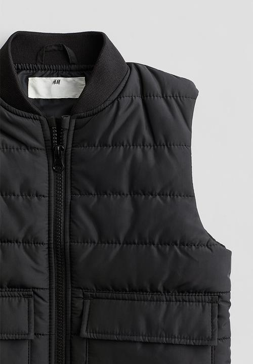 H&M - Puffer gilet - black