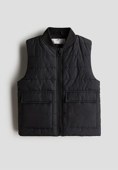 H&M - Puffer gilet - black