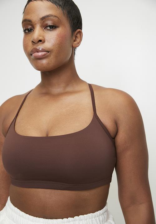 Cotton On - Plus workout yoga crop - cappuccino