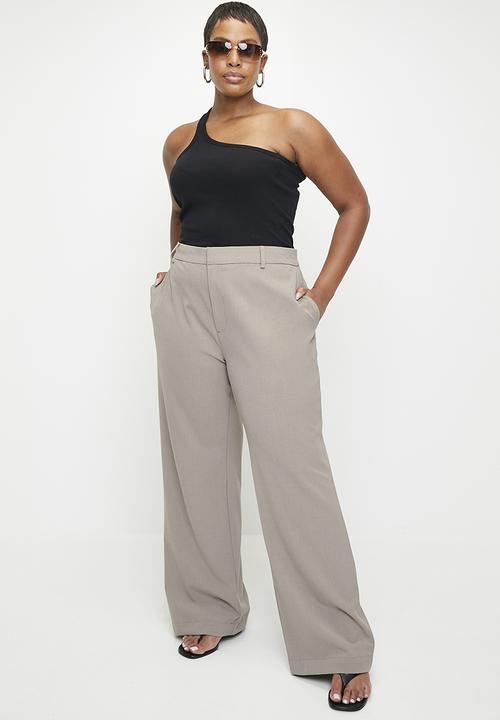 Cotton On - Plus Luis Suiting Pant - Taupe Marle