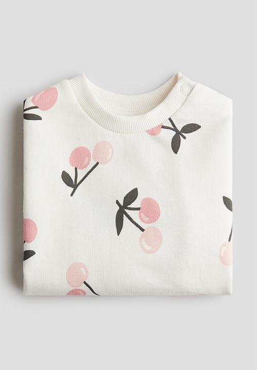 H&M - Printed sweatshirt - white