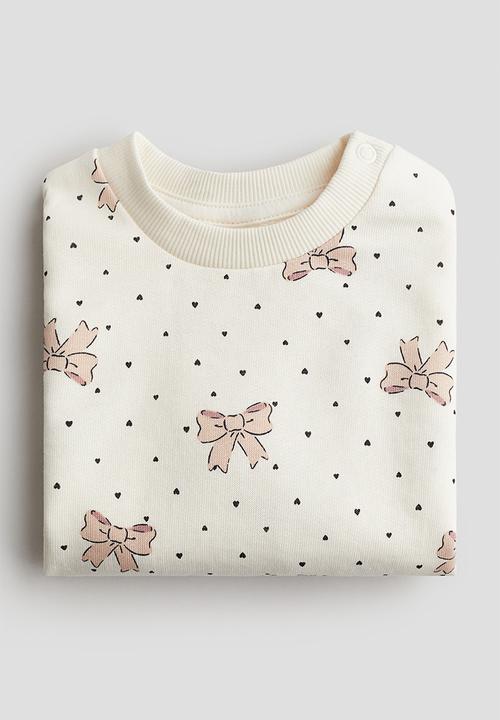 H&M - Printed sweatshirt - white