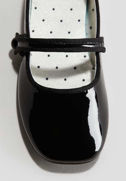 H&M - Patent ballet pumps - black