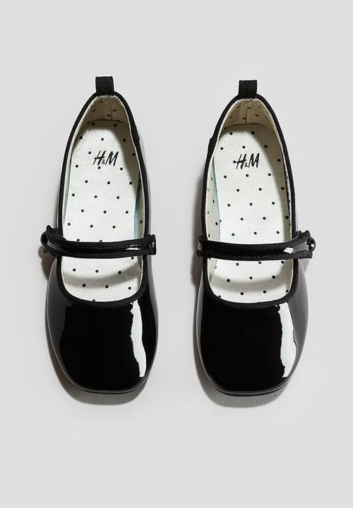 H&M - Patent ballet pumps - black